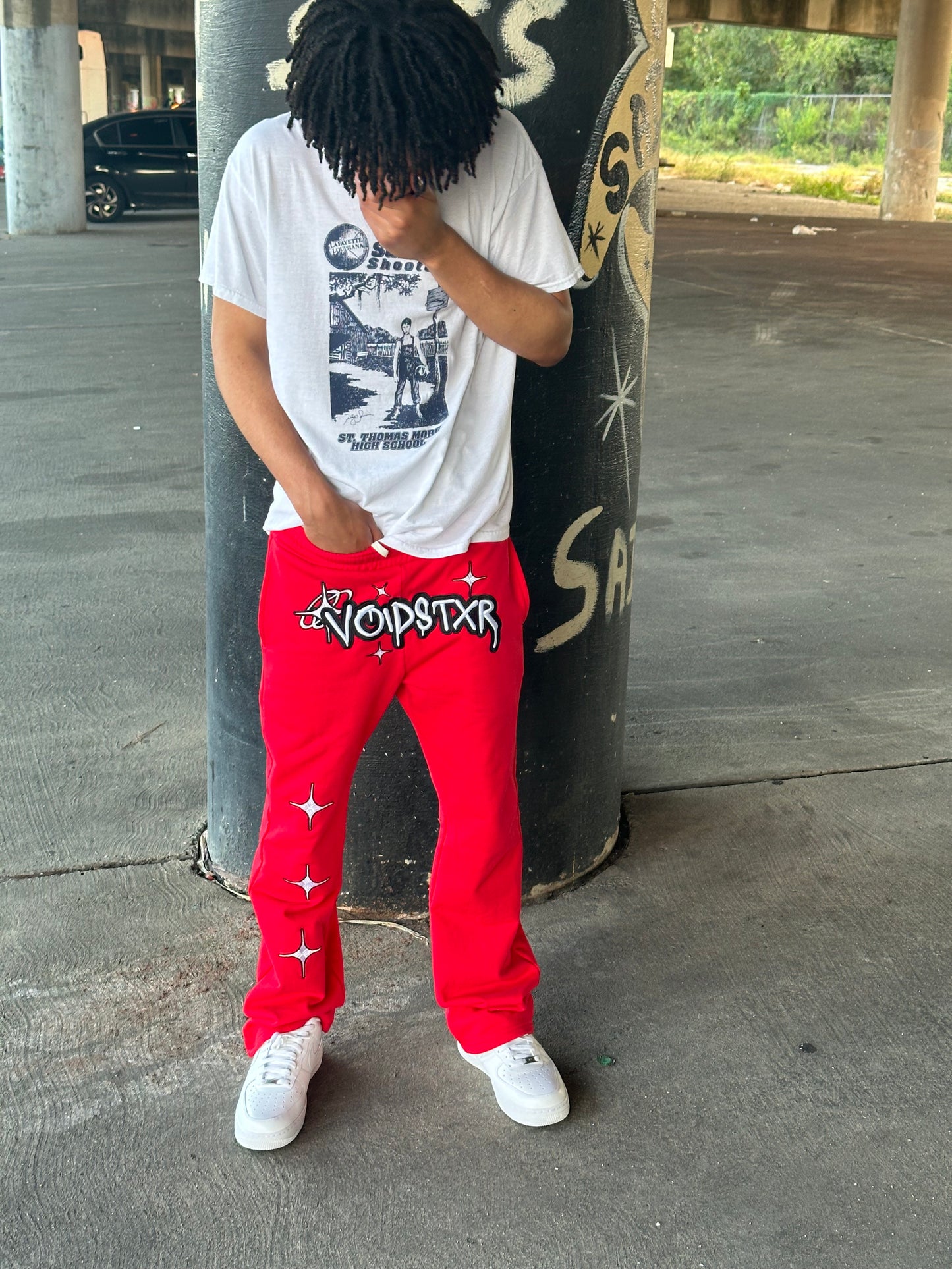 VOIDSTXR SWEATPANTS (RED)